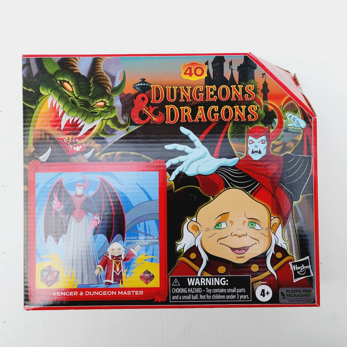 In Stock Hasbro Dungeons & Dragons Cartoon Classics Dungeon Master & Venger  Action Figure Collectible Game Model Toys Gifts