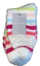 West Loop Woman s Cozy Fuzzy Socks Soft 1 Pair Colorful Shoe Size 10