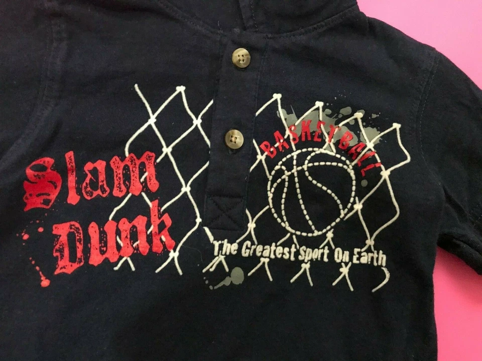 Boys 18M  FADED GLORY 2 Tone **Basketball ** Long Sleeve Shirt Super Sharp! 18M - Image 2 of 4