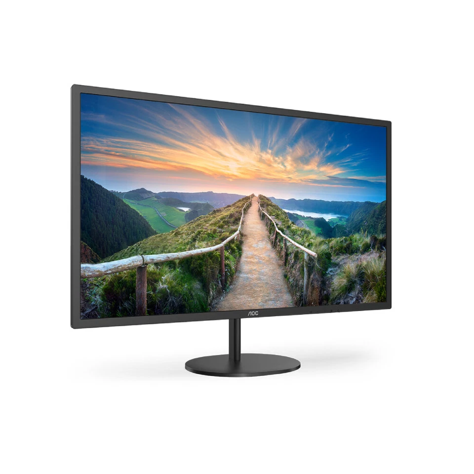 AOC V4 Q32V4 31.5" 2K Quad HD IPS LED Monitor Built-in Speakers HDMI DP Black - Image 2 of 4