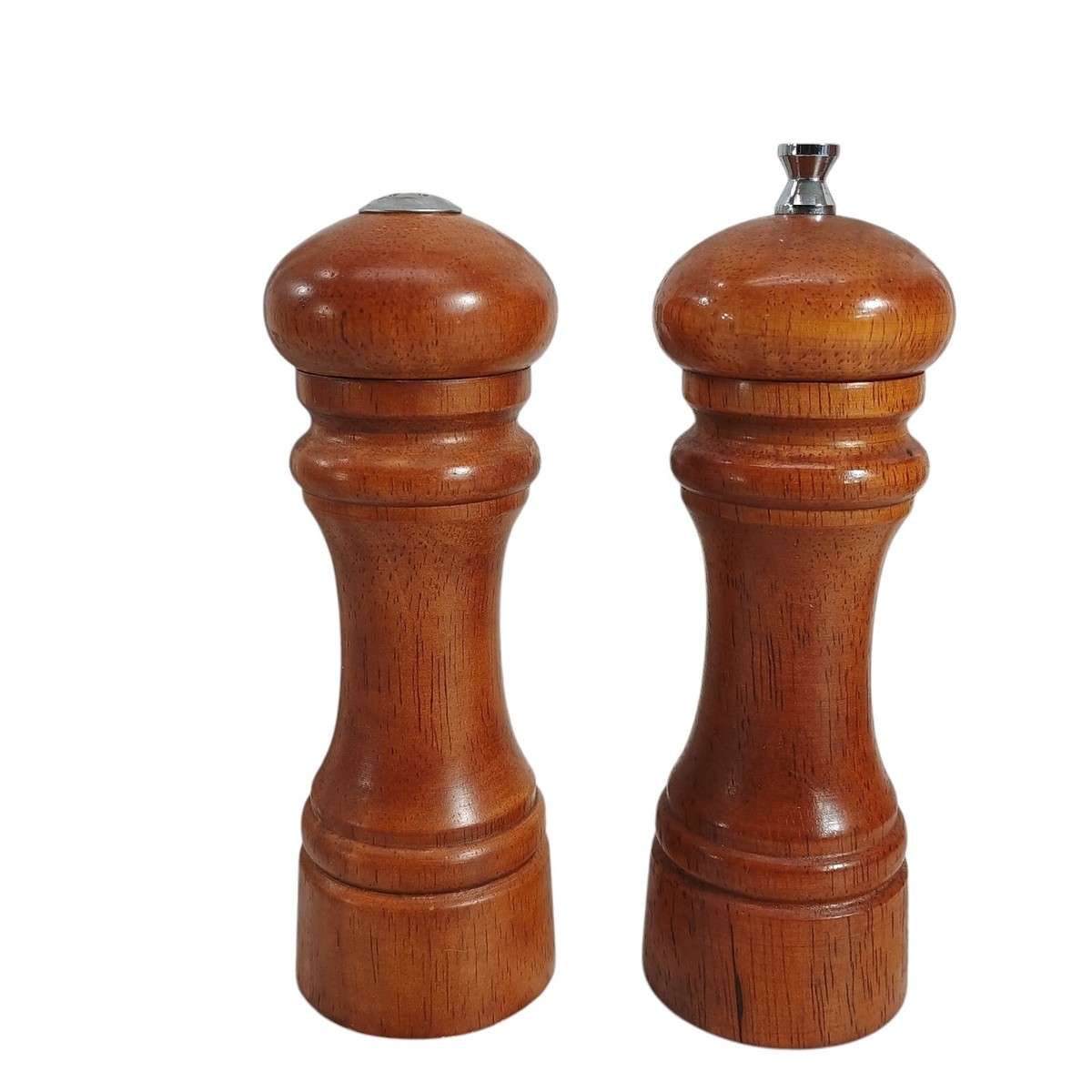 Vintage Mr. Dudley Salt Shaker Pepper Mill Grinder Walnut Finish 9