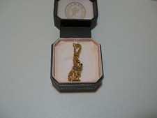 Colgante Juicy Couture Grande Dorado Yorkie/Perro Scottie Sin usar, en caja Perfecto Estado