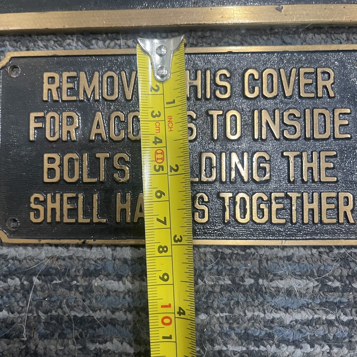 Vintage Metal Sign Plaque GE General Electric Alternating