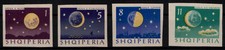 Albania; Cztery fazy księżyca 1964 kpl. bezzębne ** (18,-)