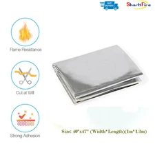 Adhesive Backed Aluminized Heat Shield Barrier Shielding Mat Sleeving for Auto