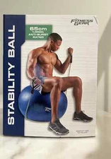 Fitness Gear Exercise Stability Ball builds core strength box damaged