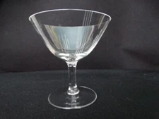 William Fraser Crystal, Germany Clear Vertical Lines Cut 2 oz Cordial Glass EUC