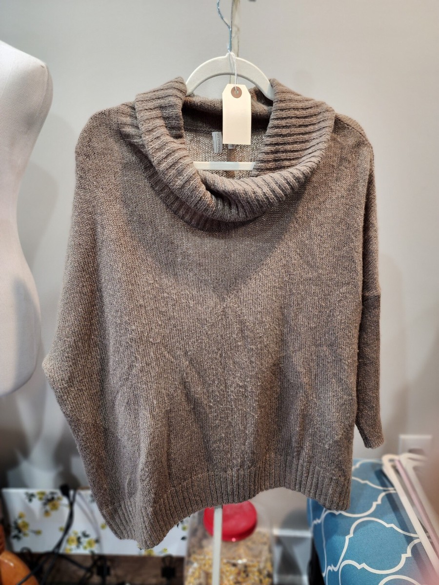 Madison Beige turtle neck Oversized Sweater Size S | eBay