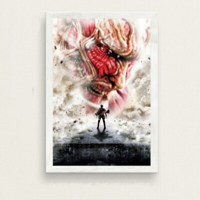 LEINWAND BILDER ANGRIFF DER TITANEN 50X70 CM