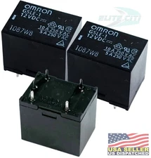 Omron  G5LE-1 DC12 Power Relay, 10A 12V SPDT FluxProtect (Pack of 3)