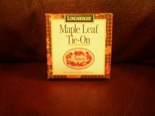 Longaberger 1996 Shades of Autumn Maple Leaf Basket Tie-On