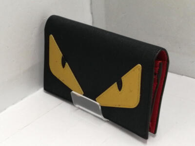 FENDI Bugs Eye Long Wallet Black 1 | eBay