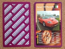 Top Trumps Single Cards New Car Net Sports Motor Vehicles Various (FB3)