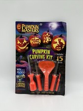 Halloween Pumpkin Carving Kit, 15 Pieces Total 10 Patterns Pumpkin Masters New