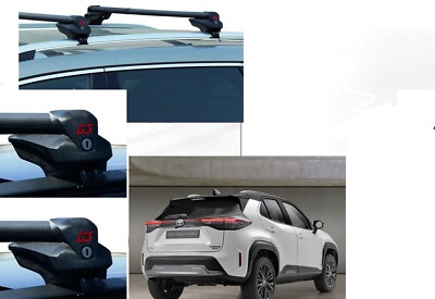 BARRE PORTATUTTO PER T0YOTA YARIS CROSS ANNO 2020 RAILS CHIUSI 4 SERRATURE IN PO