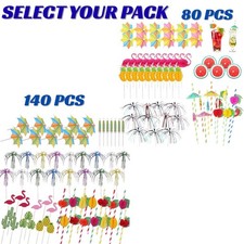 140pcs Cocktail Accessories for Drinks Cocktail Party Decorations reuseable Pape