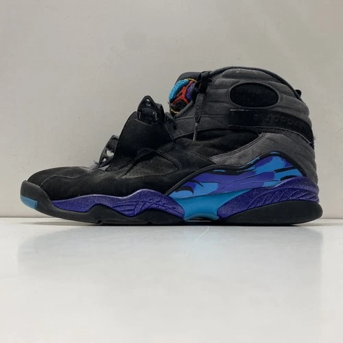 Air Jordan Men Air Jordan 8 305381-025 Black Concord Basketball Shoes Size 14