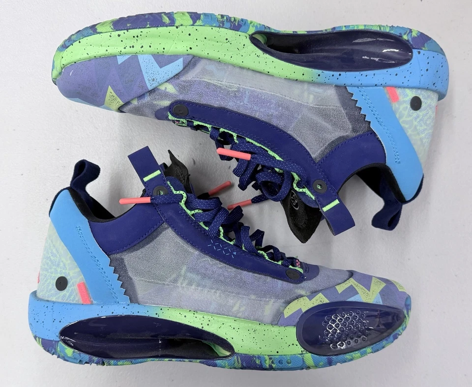 Nike Air Jordan 34 XXXIV EYBL Low Regency Púrpura Hombres Zapatos CZ7747-500 Talla 9 Foto 2 de 4