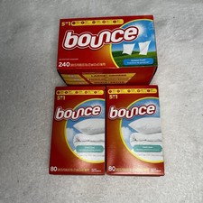 Bounce Dryer Sheets Outdoor Fresh 240 Count  80 Fresh Linen Count - 2 Boxes