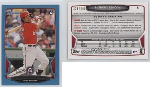 2013 Bowman Draft Blue /500 Anthony Rendon #5 Rookie RC
