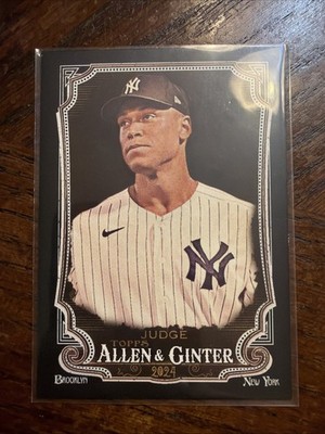 2024 TOPPS ALLEN & GINTER  X AARON JUDGE FULL SIZE BLACK PARALLEL SP YANKEES   