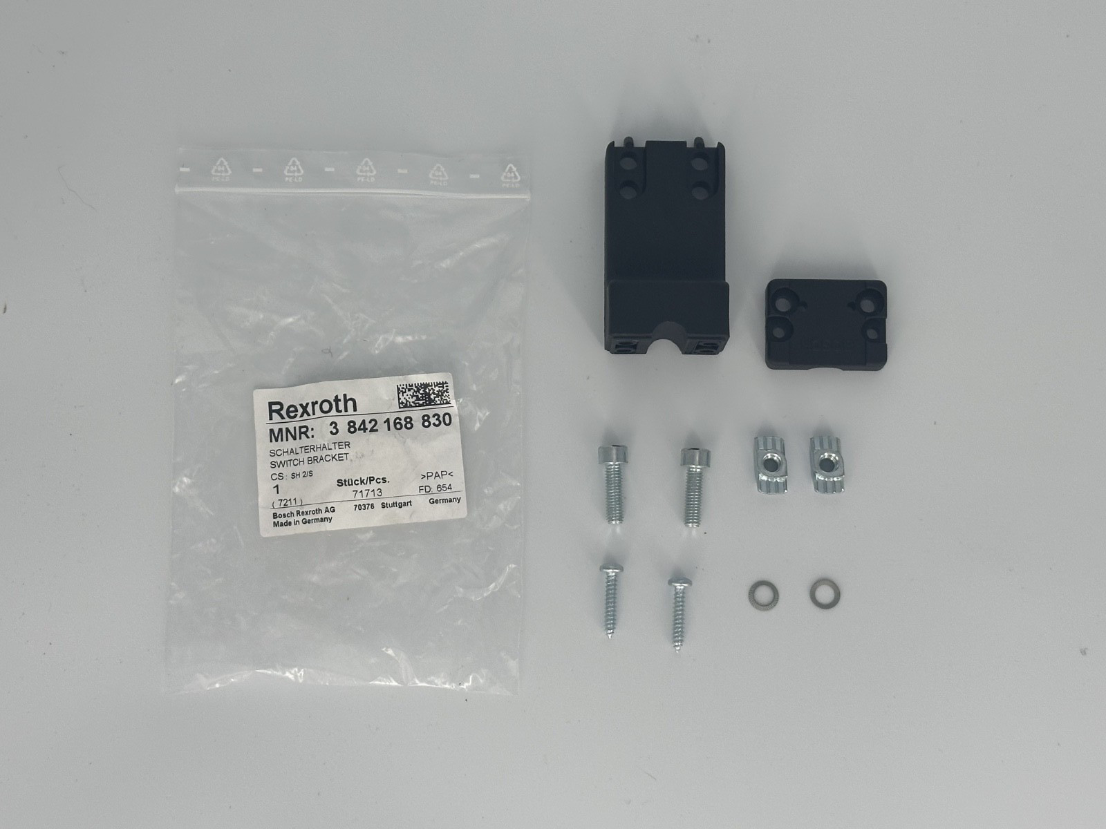 Bosch Rexroth 3842168830 Switch Bracket Kit Sensor Mount Industrial Automation