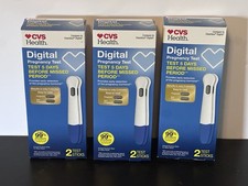 3 x CVS Health Digital Pregnancy Test 2 Test Sticks Each Clearblue Digital. NEW 