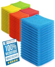 Microfibre Cloths 80 Pack 40x40cm Cleaning Towels Bulk Reusable Cloth