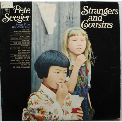 PETE SEEGER STRANGERS AND COUSINS LP 12'' VINYL RECORD VG++ BUY MORE & SAVE
