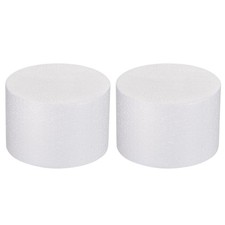 Round Foam Cake Dummy 4 Inch x 6 Inch Circle Dummy Cake Set for Wedding 2 Pack
