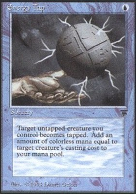 Energy Tap Magic mtg Heavy Play, English Legends x1