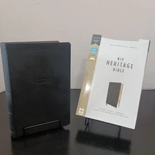 NIV Heritage Bible 2011 Single Column Int. Version Black LeatherSoft New w/Case