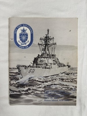 USS NAVY The Sullivans DDG 68 Commissioning Day Program 1997 Illustrated Book