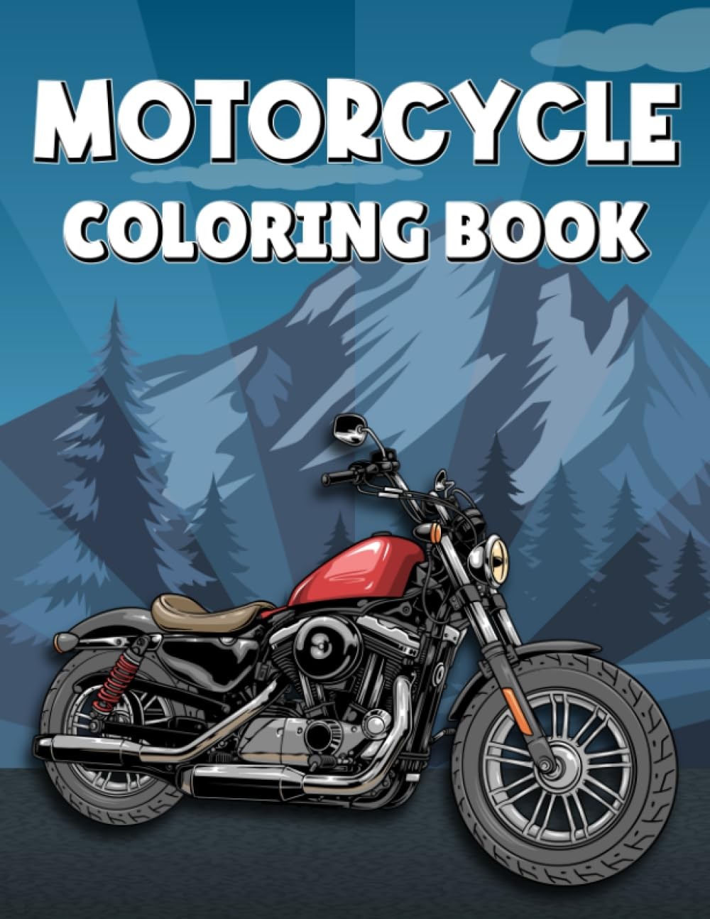 Motorcycle Coloring book for Kids: All Ages coloring Book - Image 3