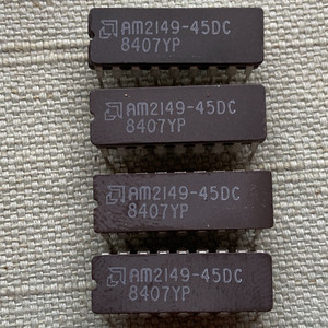 AM2149-45DC IC Static RAM 4K X 1 45ns NMOS Ceramic DIP 18-PIN Lot 4 Vintage