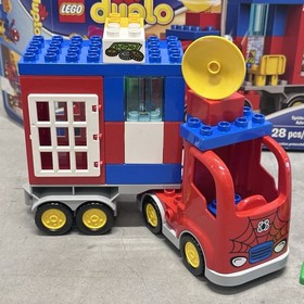 Lego Duplo Marvel 10608 Spiderman Spider Truck Adventure Green Goblin Incomplete