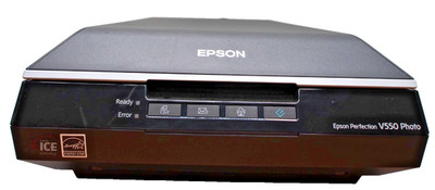 Epson Perfection V550 Photo Scanner - Black - no power cord