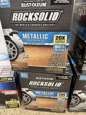 Rust-Oleum RockSolid Metallic Floor Coating Amaretto High Gloss.   2 Kits