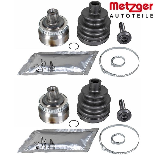 2X Gelenksatz FüR Antriebswelle Metzger 7110113 2 GelenksäTze Vorne FüR Audi-image