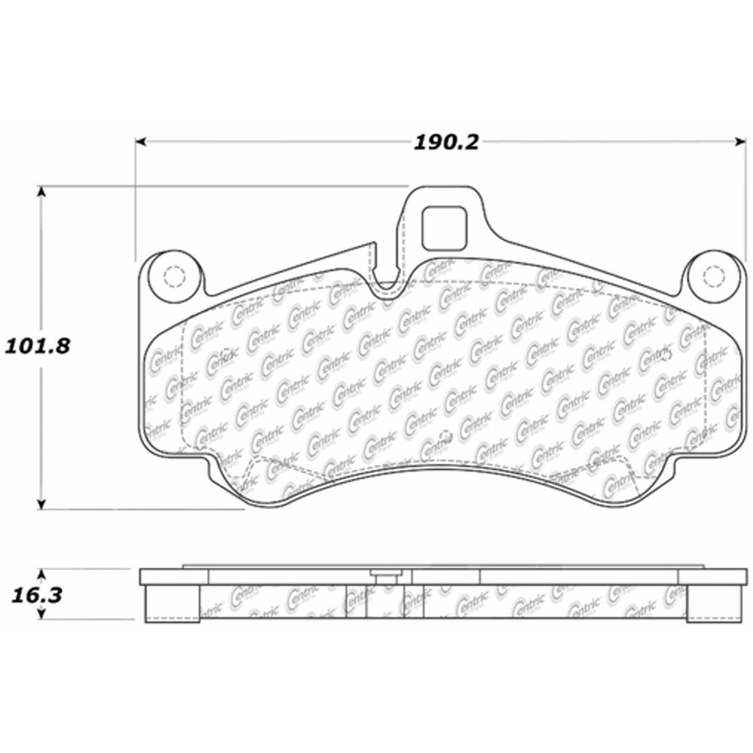 For 2004-2006 Porsche Carrera GT | Centric Disc Brake Pads | Semi-Metallic