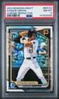2024 BOWMAN DRAFT CHROME-REFRACTOR #BDC22 KONNOR GRIFFIN PSA 8