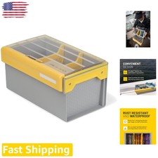 EDGE Tackle Box: Waterproof Bulk Plastic Organizer, Rust-Resistant, Clear Du...