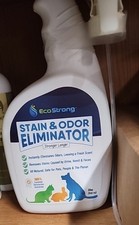 EcoStrong Enzyme Pet Stain Odor Remover Cat Urine Cleaner Destroyer Spray 32 Oz