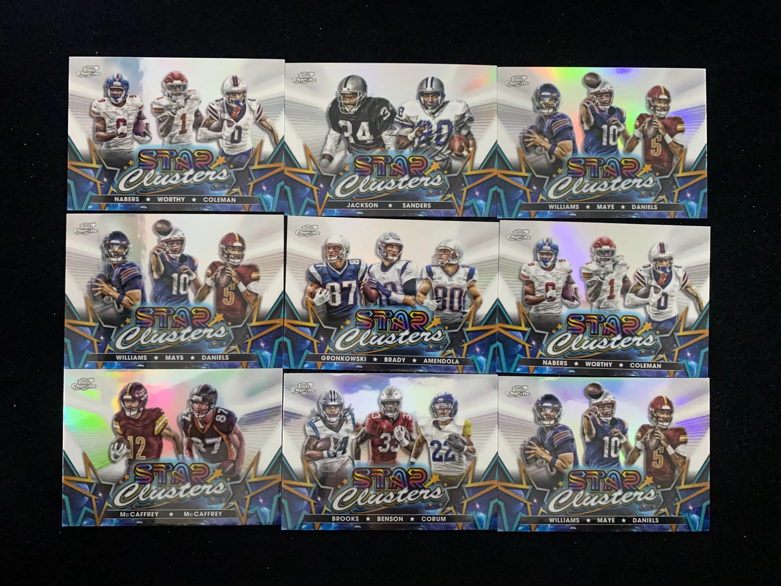 2024 Topps Chrome Cosmic Star Clusters Refractor Caleb Williams Lot*9 999