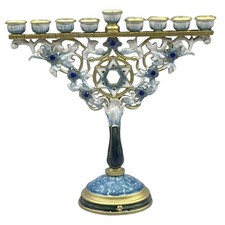 9 Armiger Menora Metallleuchter Als Religiöses Geschenk Oder Chanukka