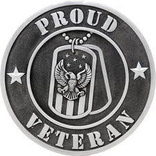 Spoontiques Proud Veteran Stepping Stone, Decorative Garden Stone Décor