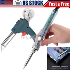 60W Solder Gun Kit Auto Soldering Feed Hand-Held Welding Iron Power Tool Kit