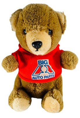 Vintage Big A Auto Parts Roly-Poly Bear Plush Stuffed Animal
