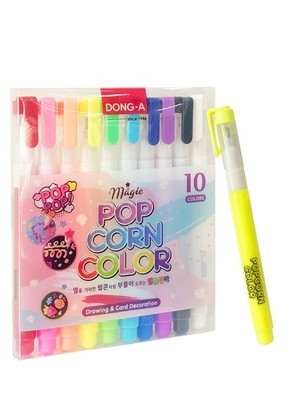ADDY & PLUSY Dong-A Magic Puffy Popcorn Color 1 Count (Pack of 1), Multicolor 