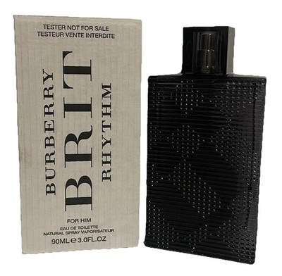 Burberry Brit Rhythm For Men 3.0oz  Edt Spray Tester Box Discontinued .
